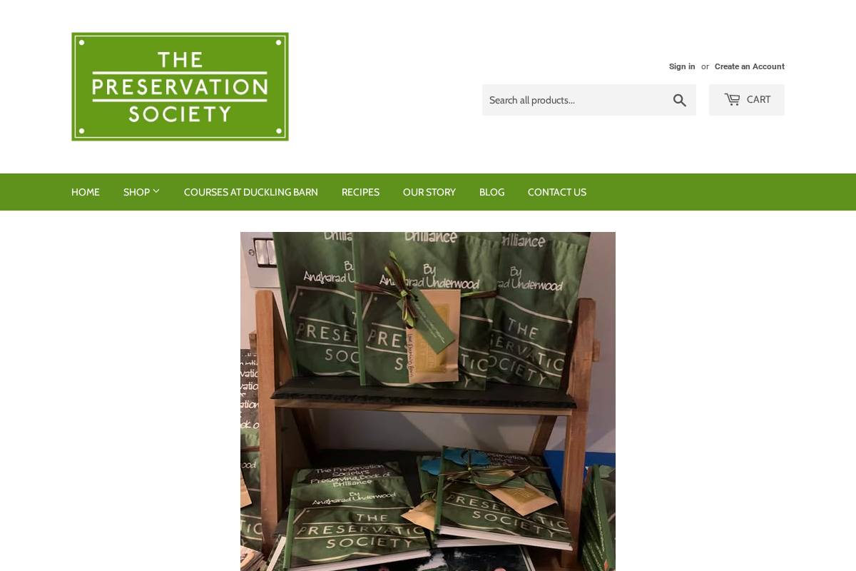 thepreservationsociety.co.uk homepage screenshot