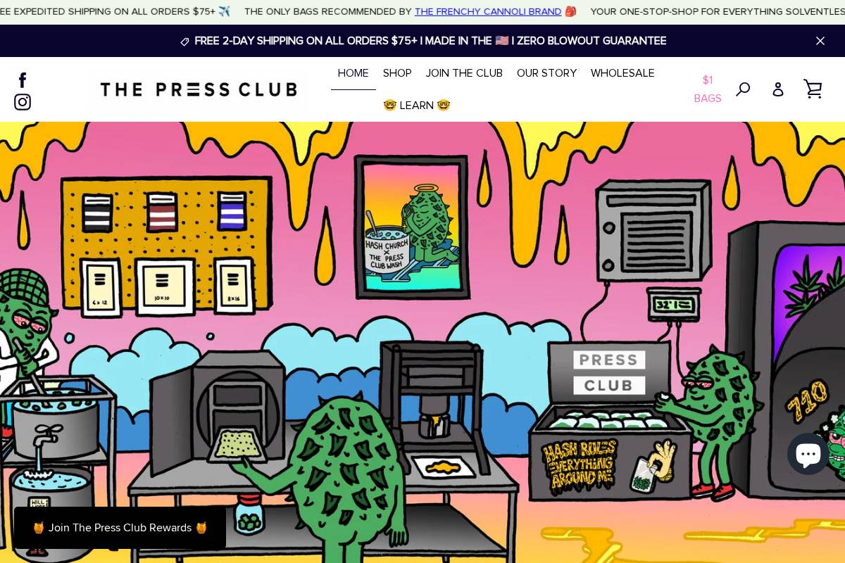 thepressclub.co homepage screenshot