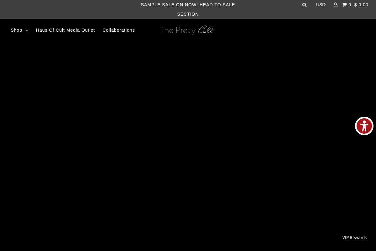 The Pretty Cult homepage screenshot