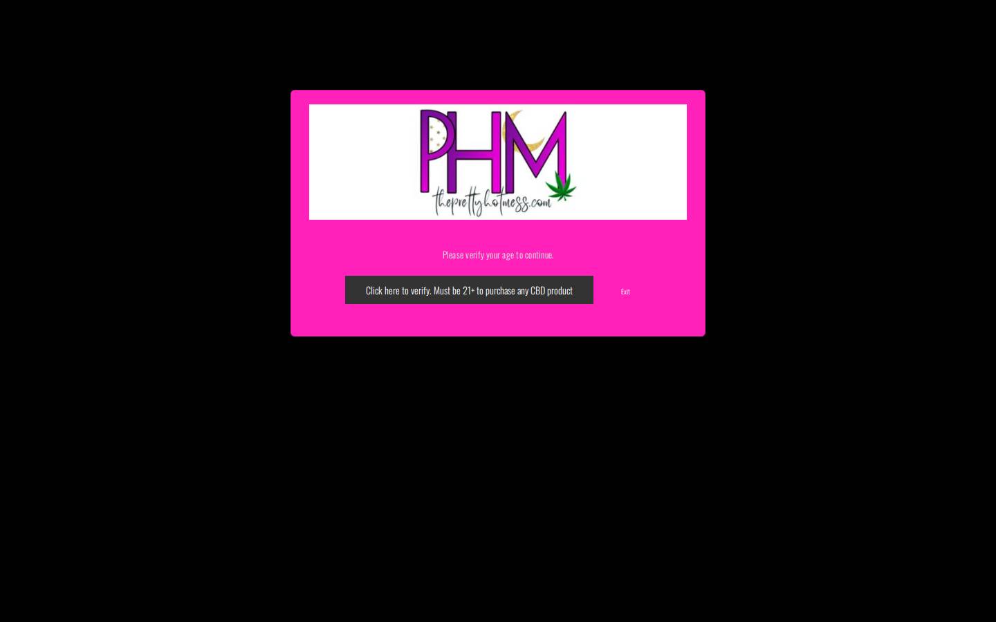 theprettyhotmess.com homepage screenshot