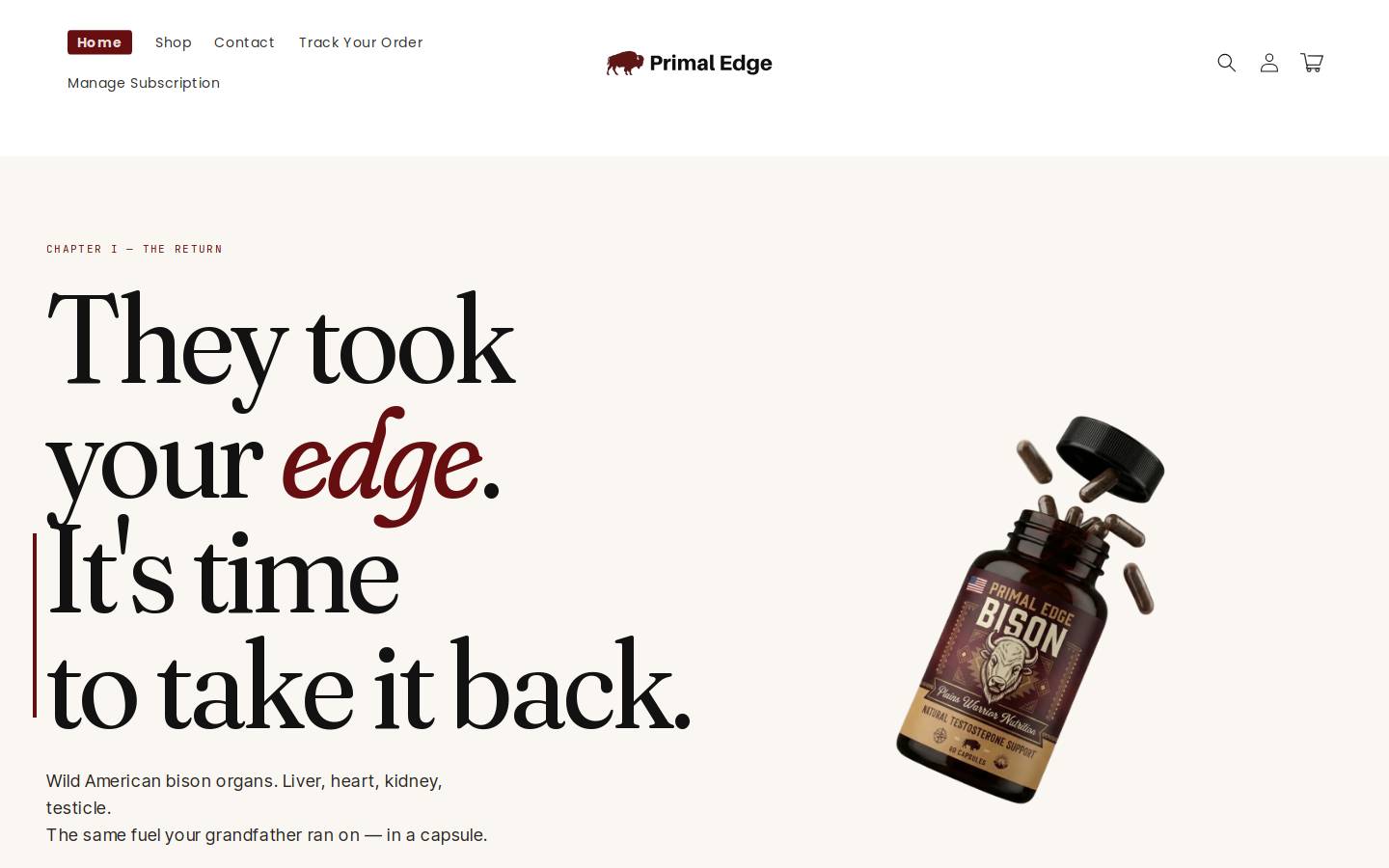 theprimaledge.com homepage screenshot