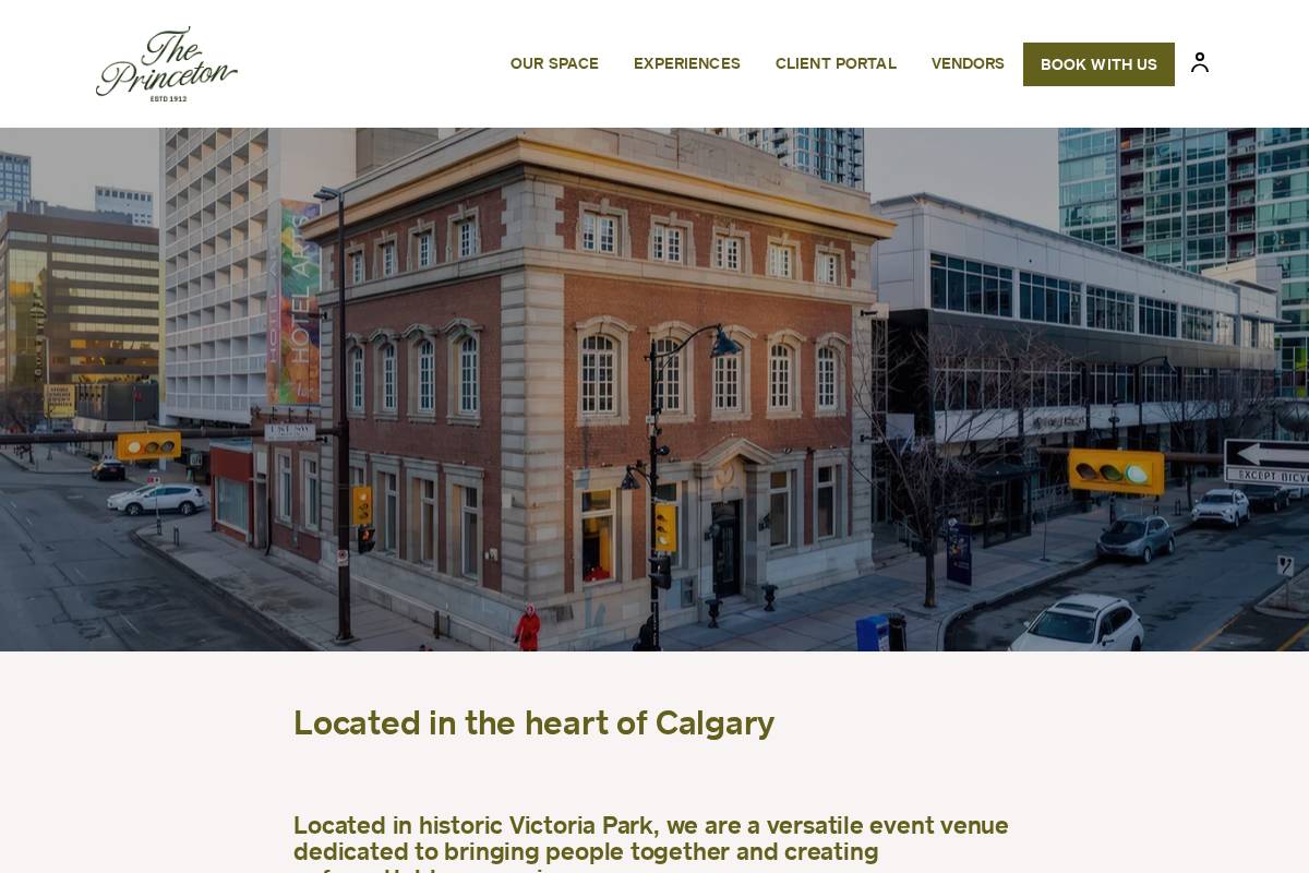 theprinceton.ca homepage screenshot