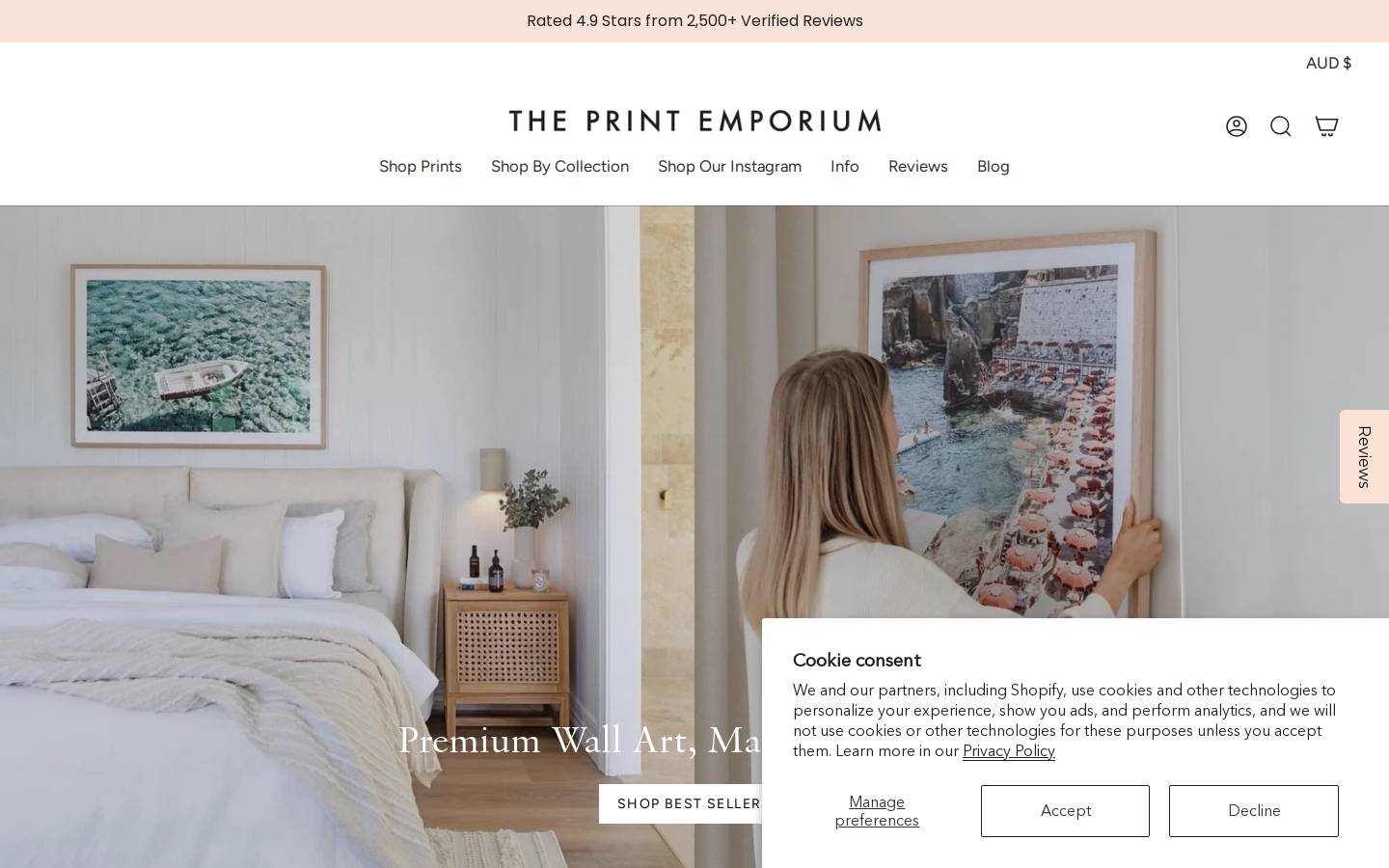 The Print Emporium homepage screenshot