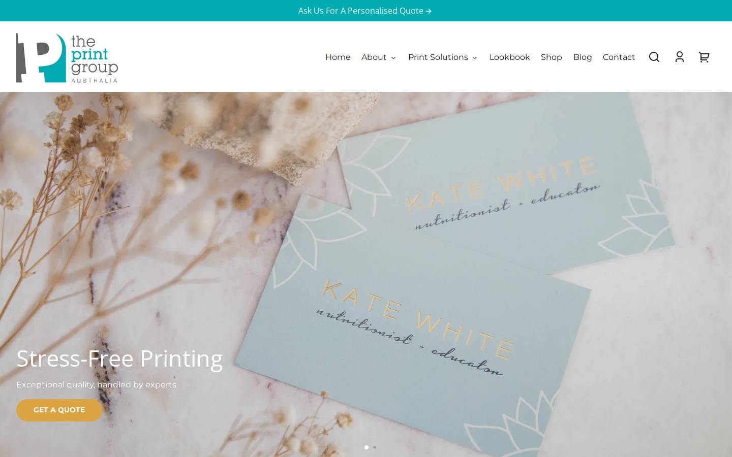 theprintgroupaust.com.au homepage screenshot