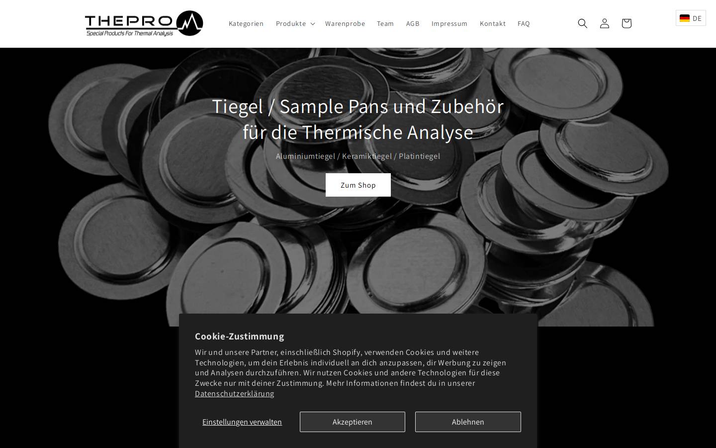 thepro.de homepage screenshot