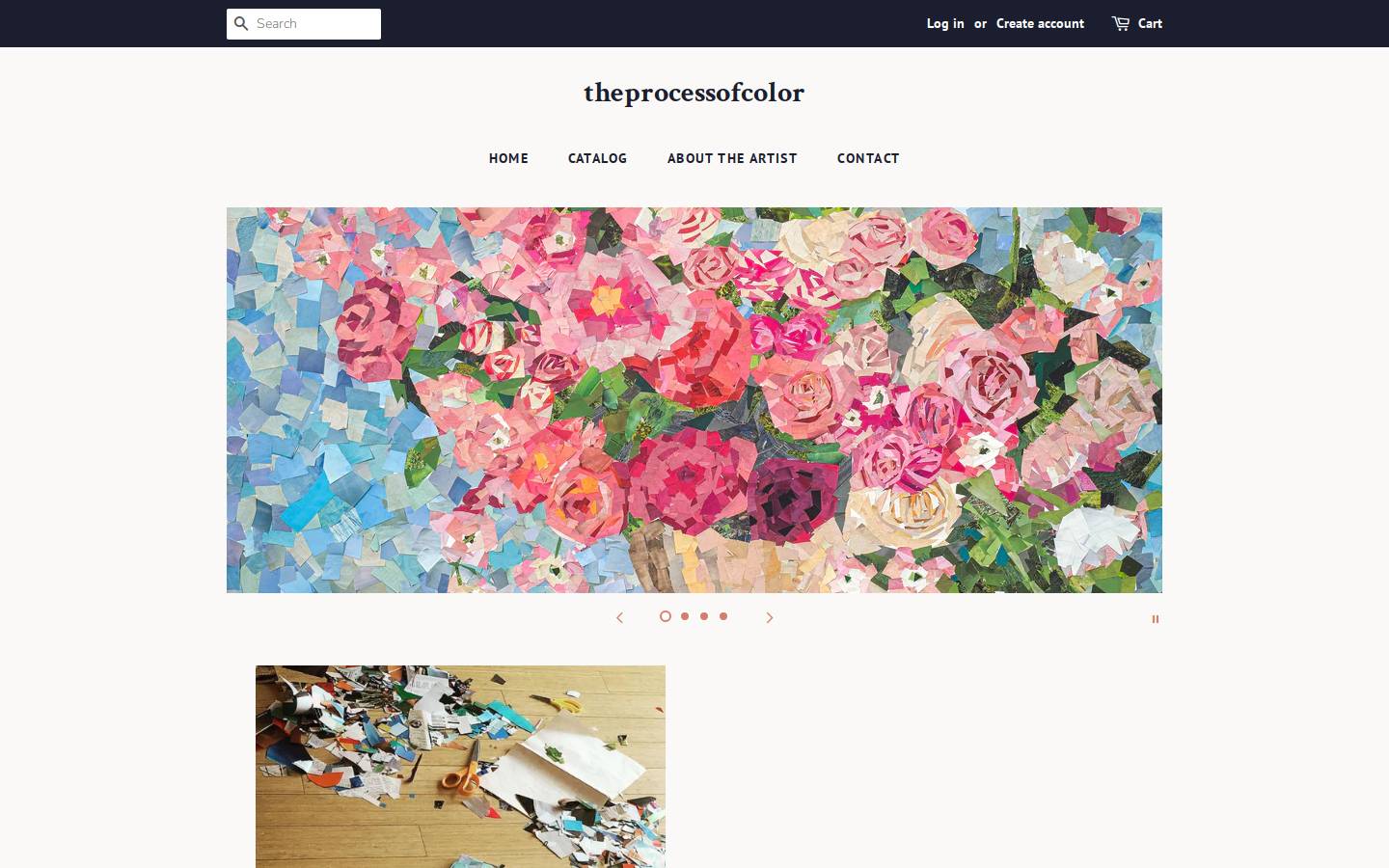 theprocessofcolor.com homepage screenshot
