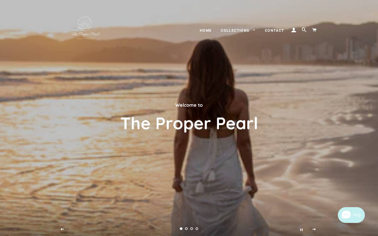 theproperpearl.com homepage screenshot