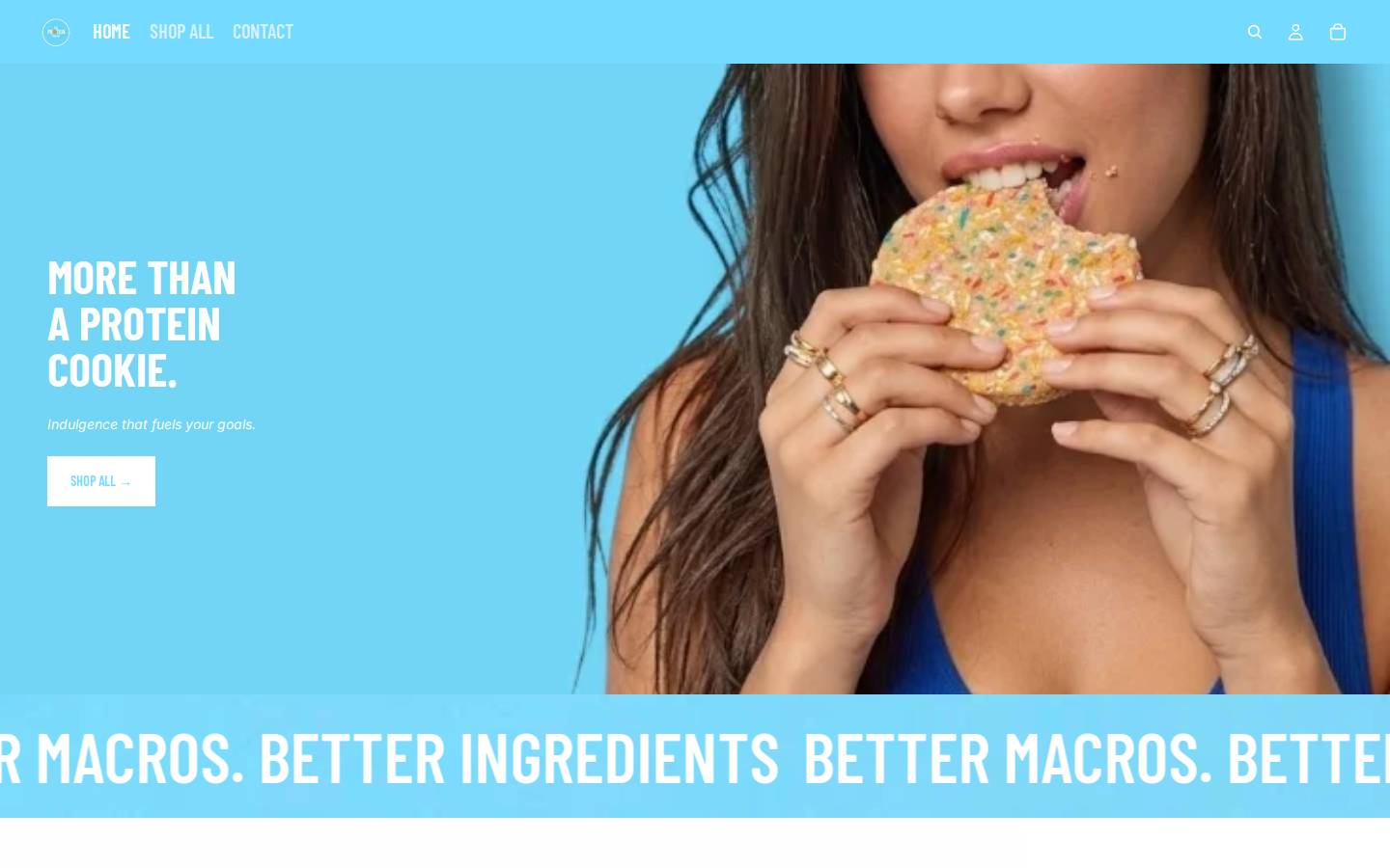 theproteinpastry.com homepage screenshot