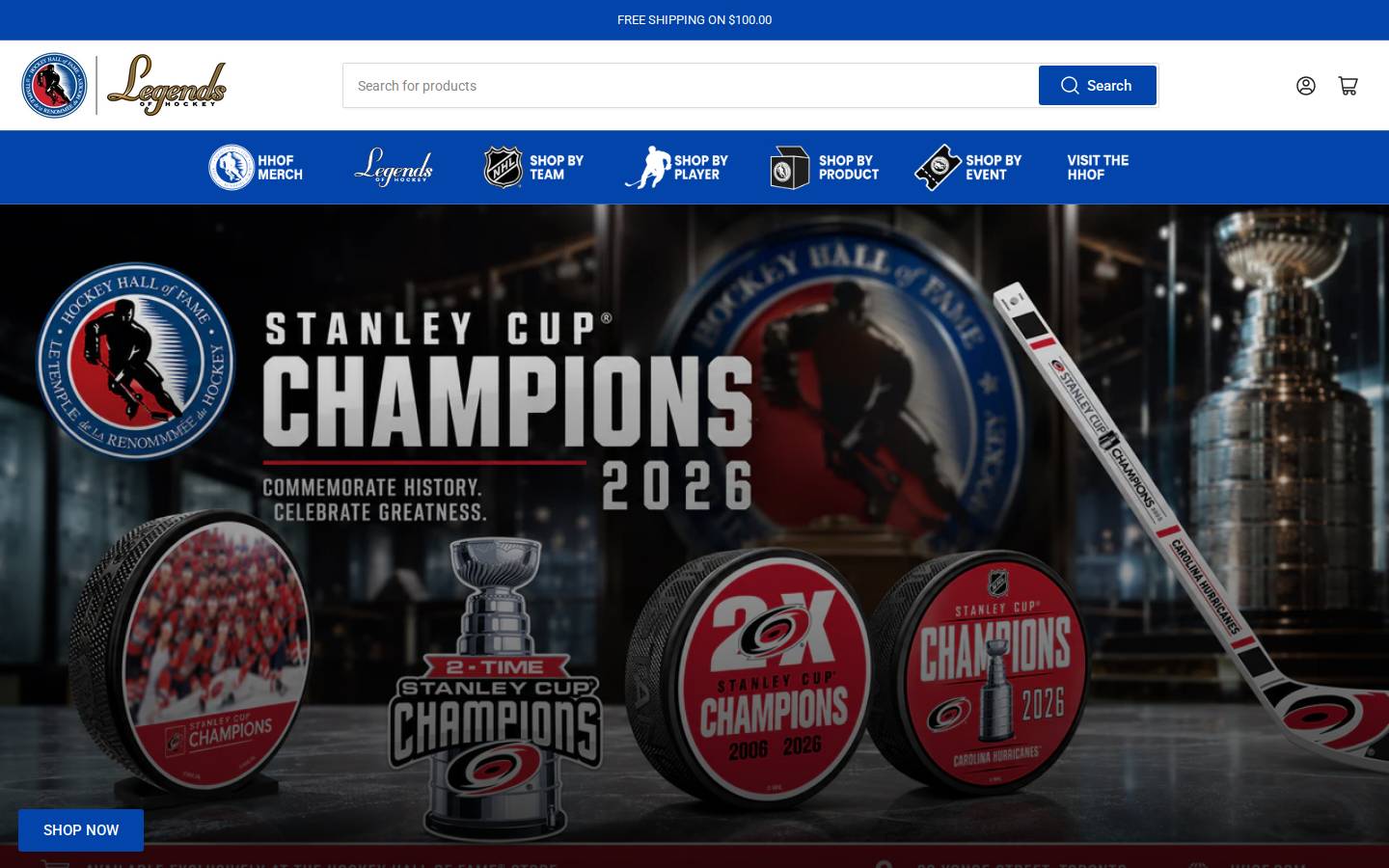 thepuckking.com homepage screenshot