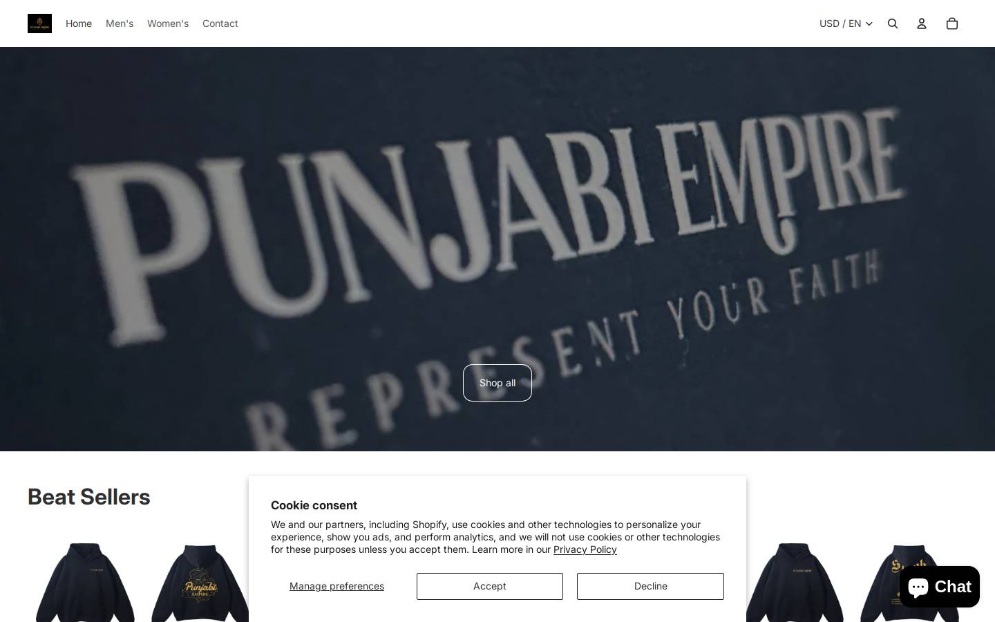 thepunjabiempire.com homepage screenshot