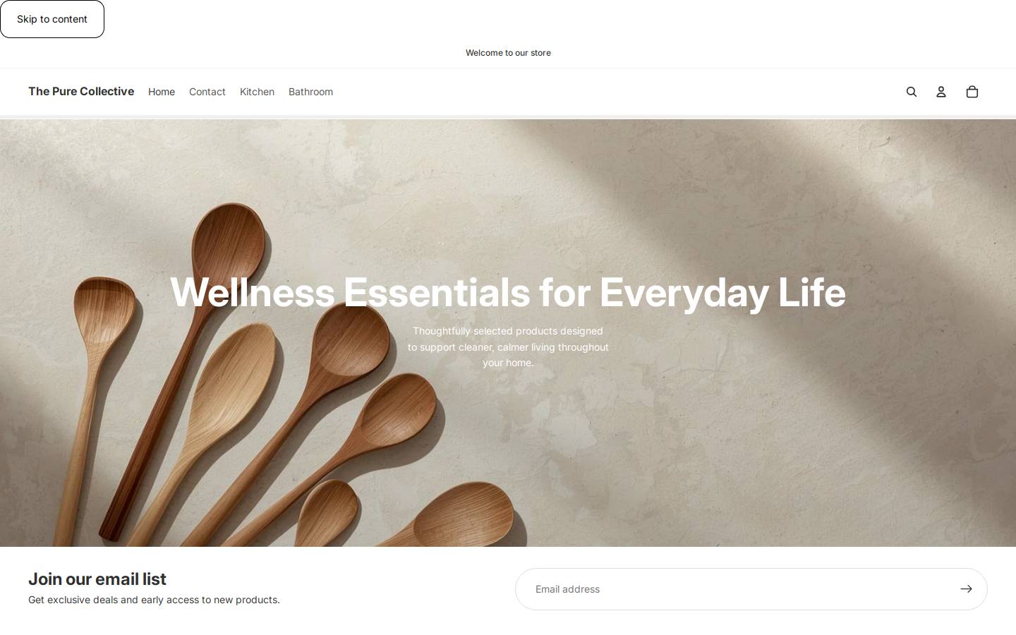 thepurecollective.com.au homepage screenshot
