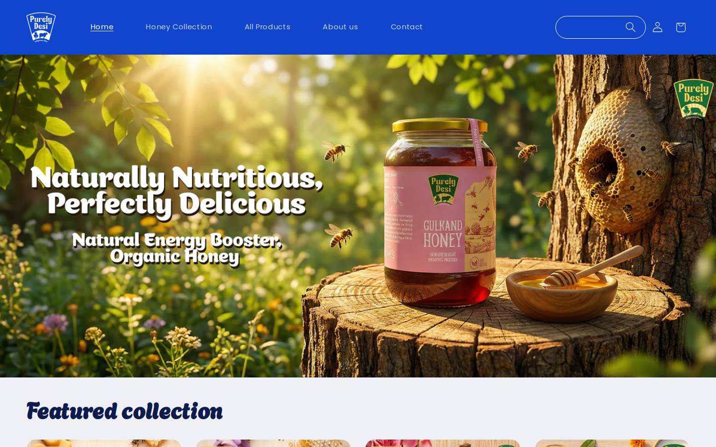 thepurelydesi.com homepage screenshot