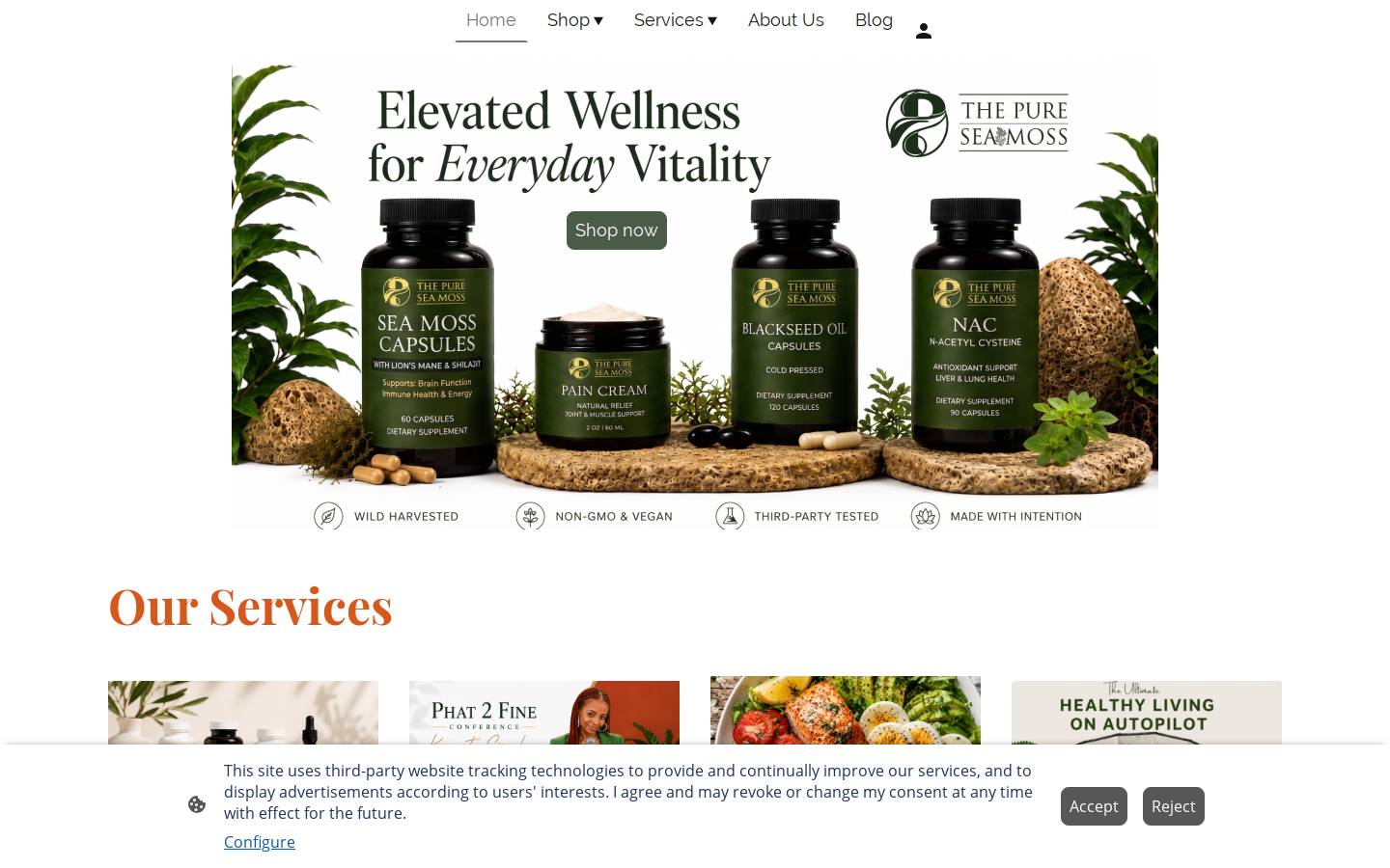 thepuremoss.com homepage screenshot