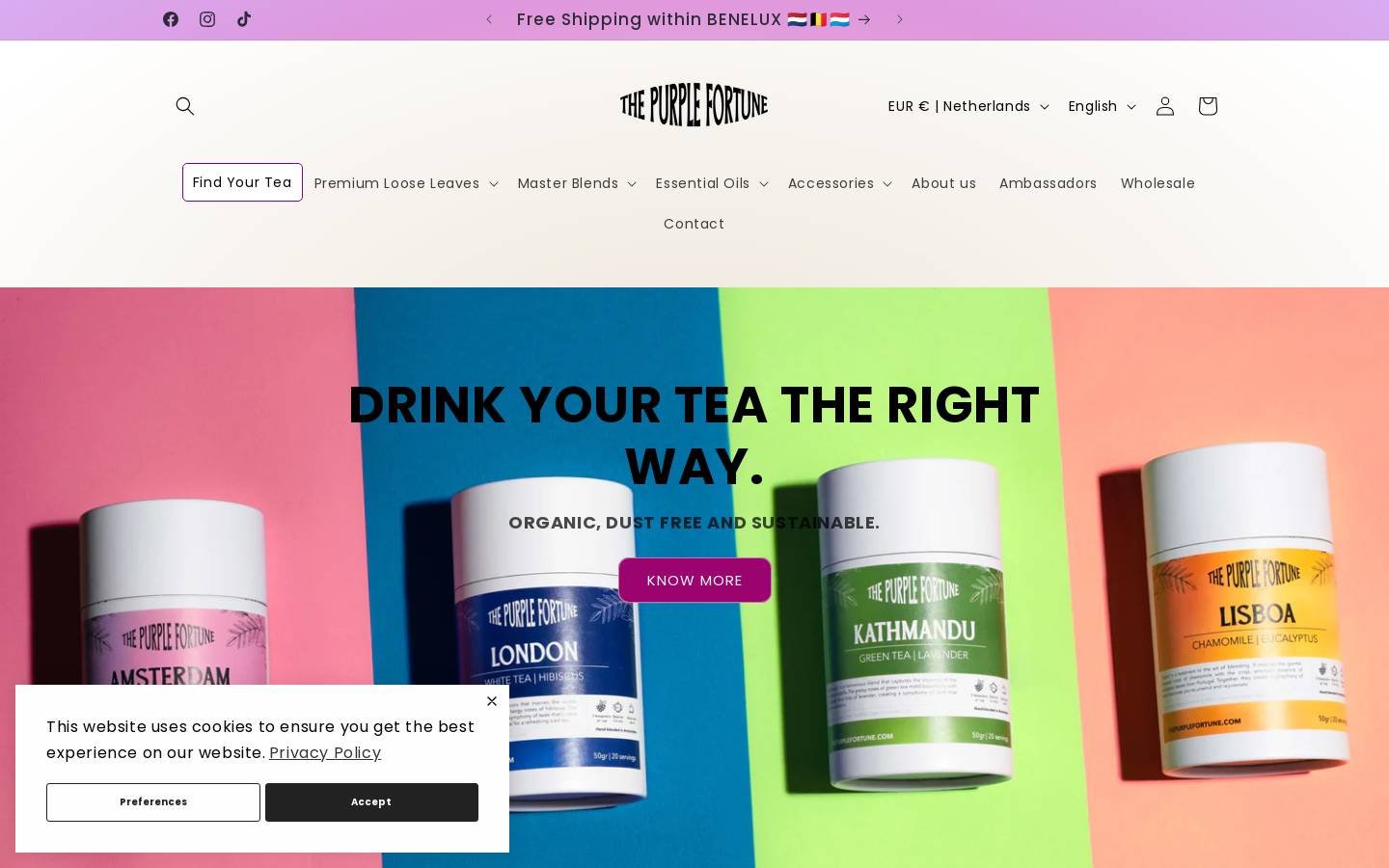 thepurplefortune.com homepage screenshot