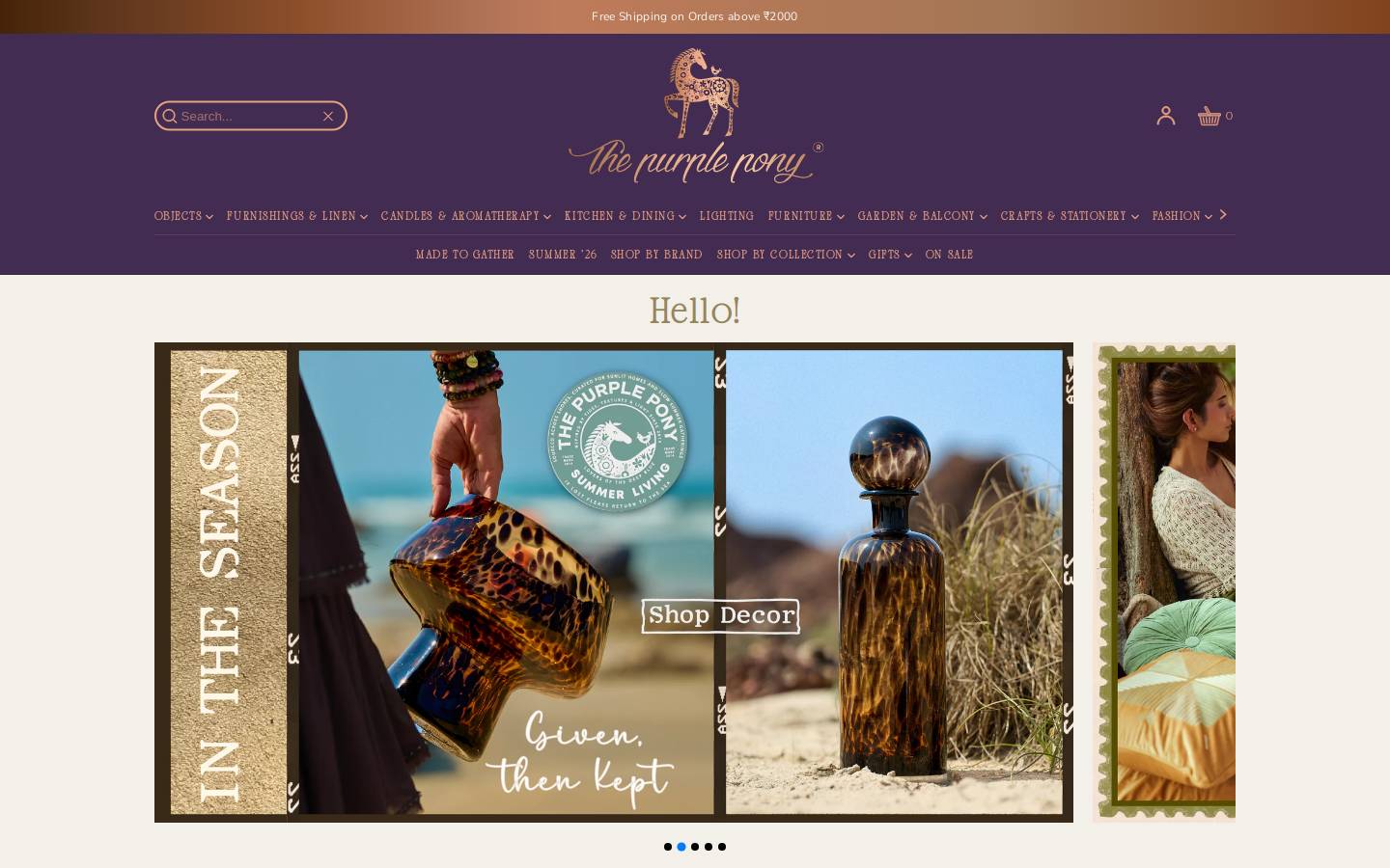 thepurplepony.com homepage screenshot
