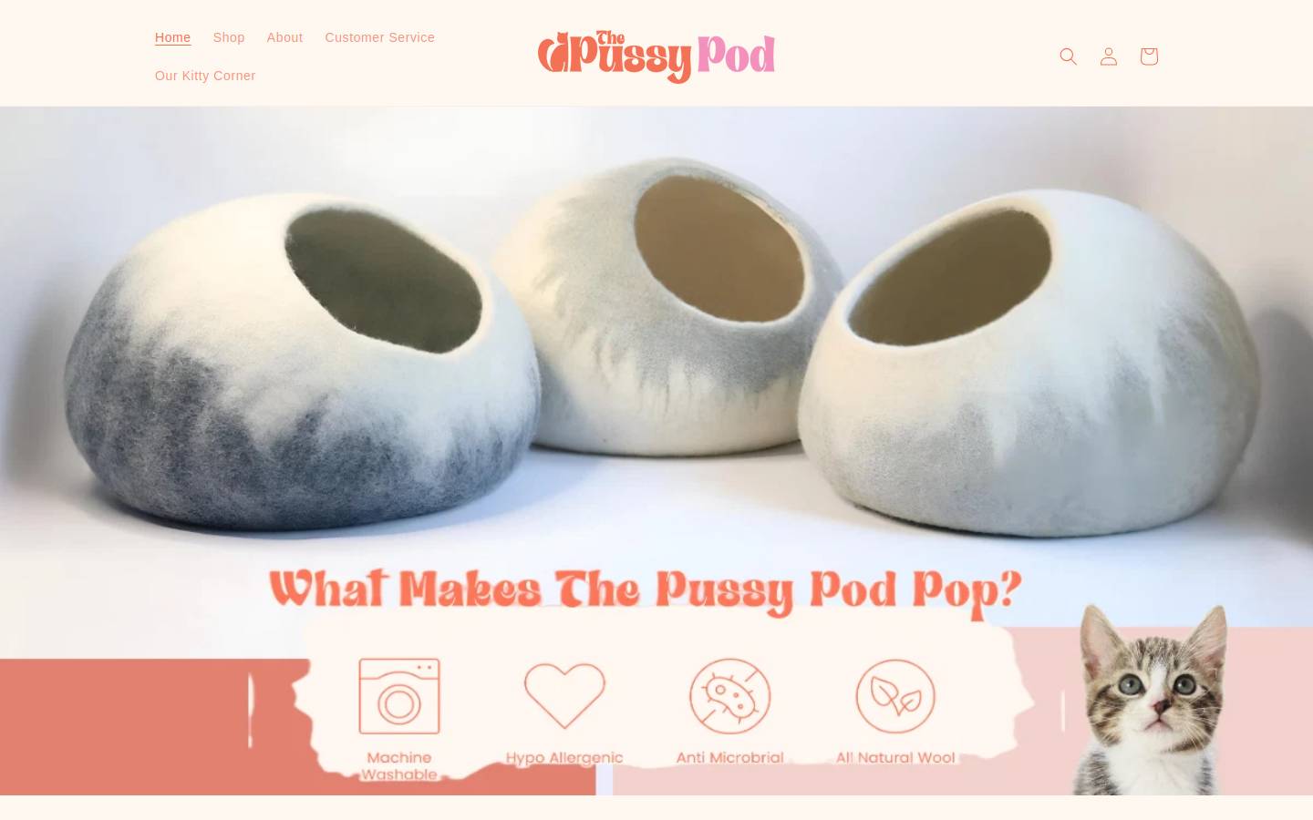 thepussypod.com homepage screenshot