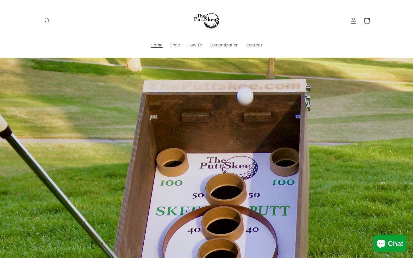 theputtskee.com homepage screenshot