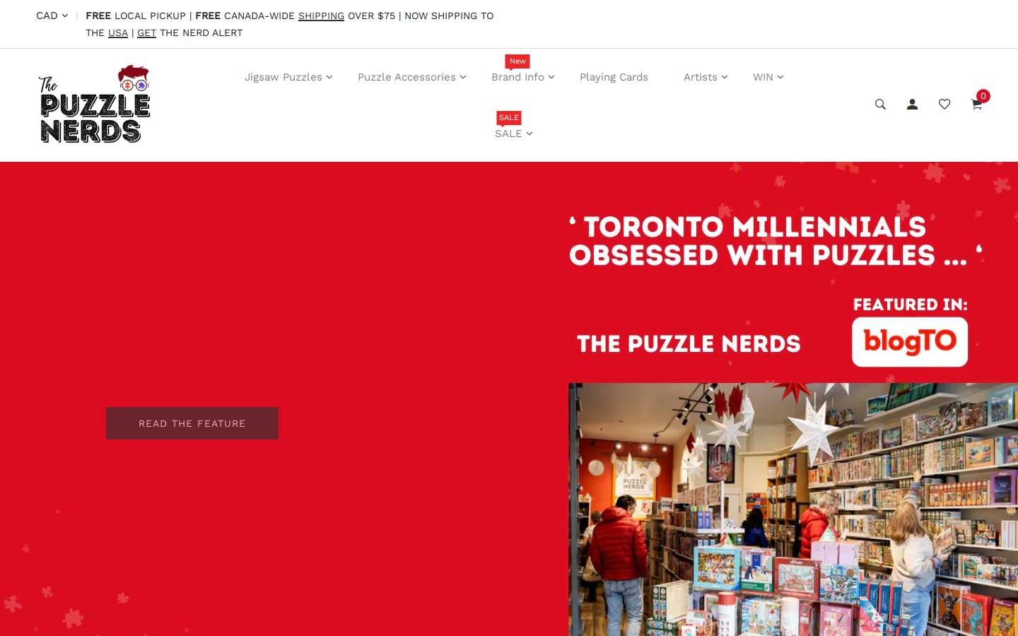 thepuzzlenerds.com homepage screenshot