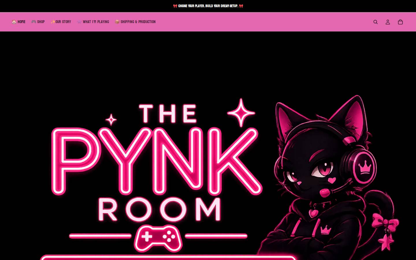 thepynkroom.com homepage screenshot