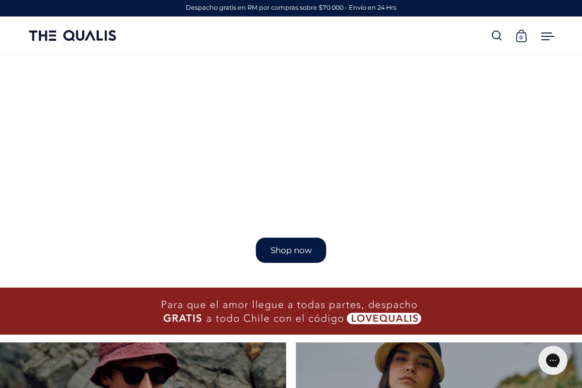 The Qualis homepage screenshot