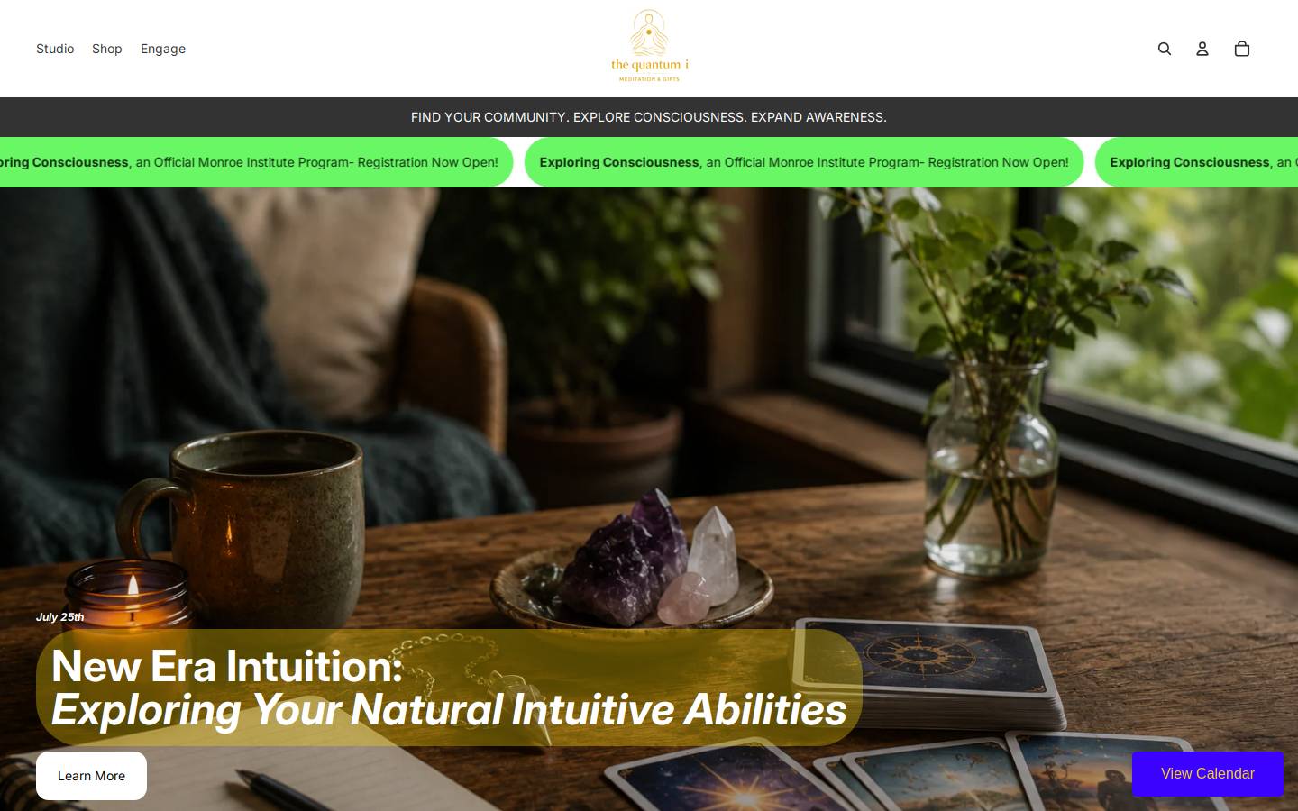 thequantumi.com homepage screenshot