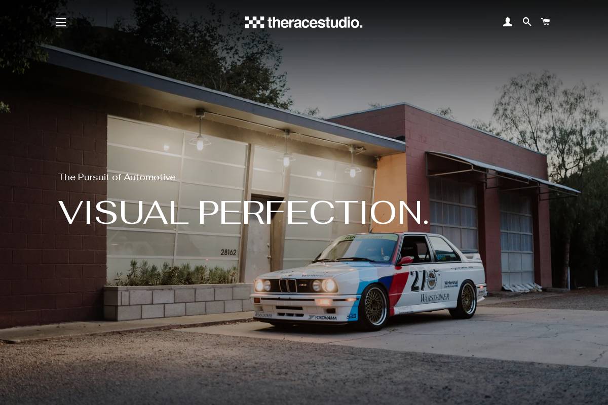 theracestudio.com homepage screenshot