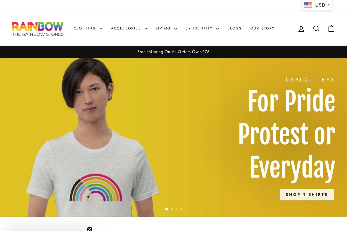 The Rainbow Stores Group Ltd homepage screenshot