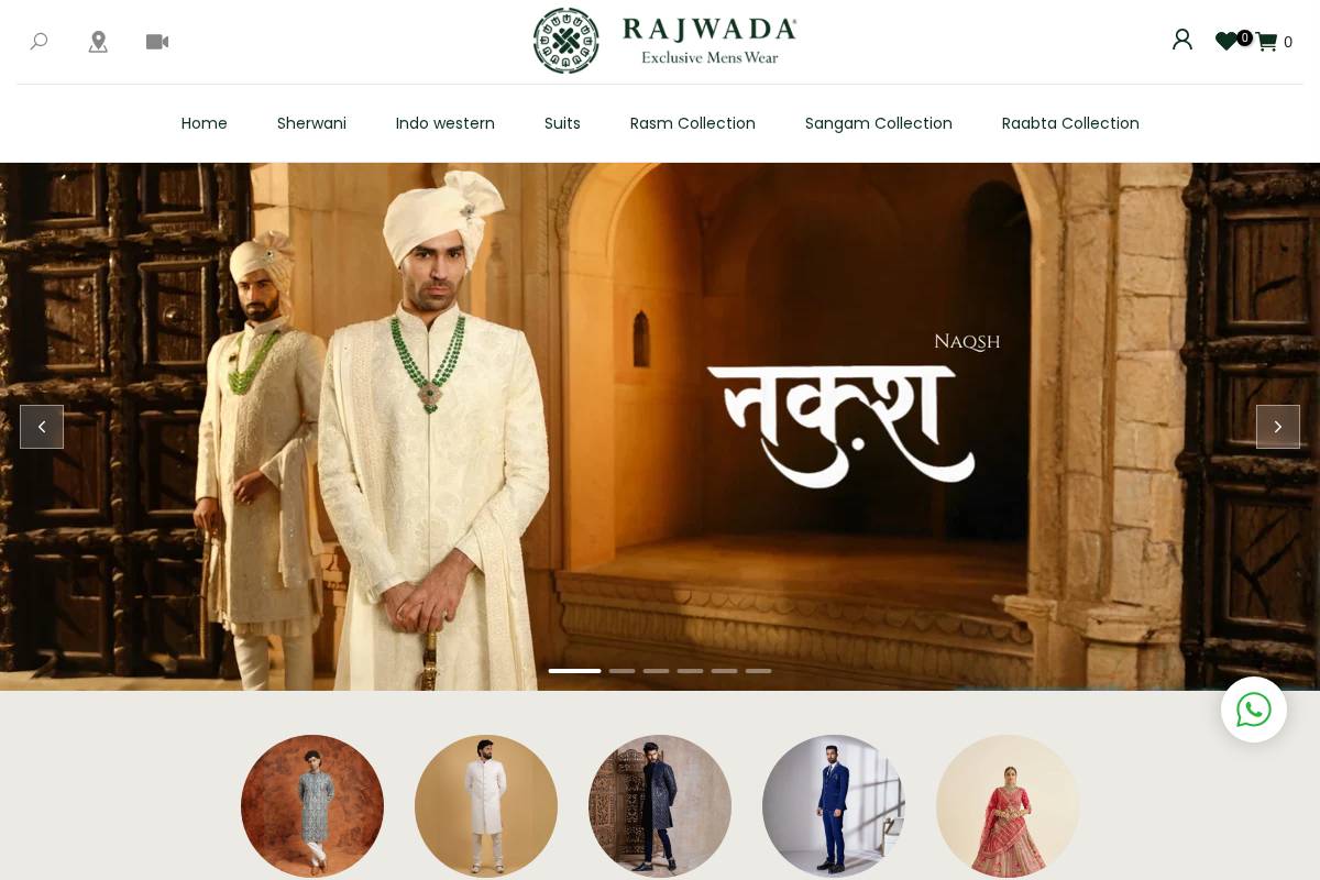 therajwada.com homepage screenshot