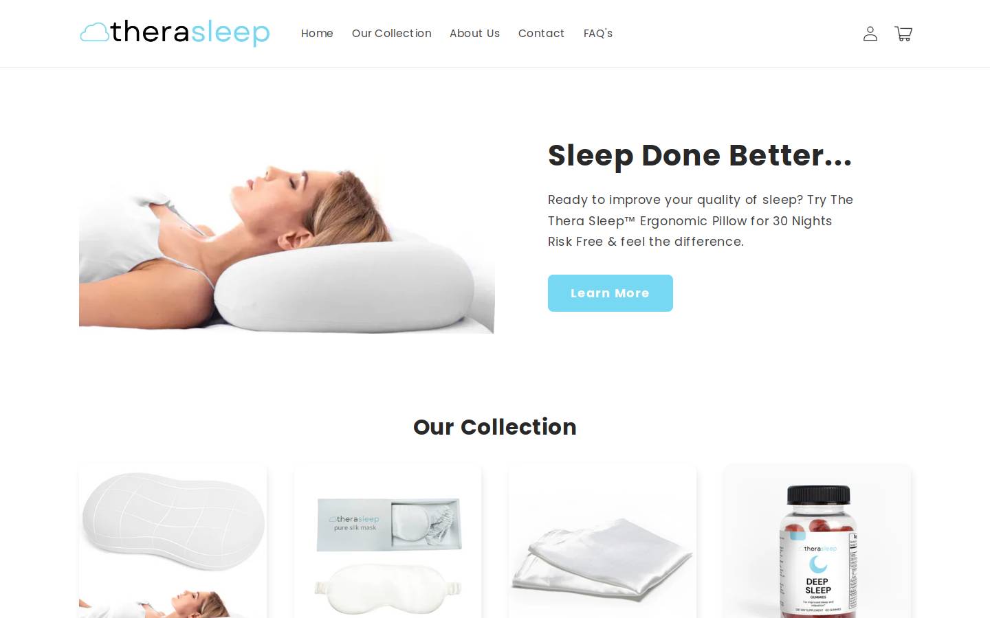 theralux.co homepage screenshot