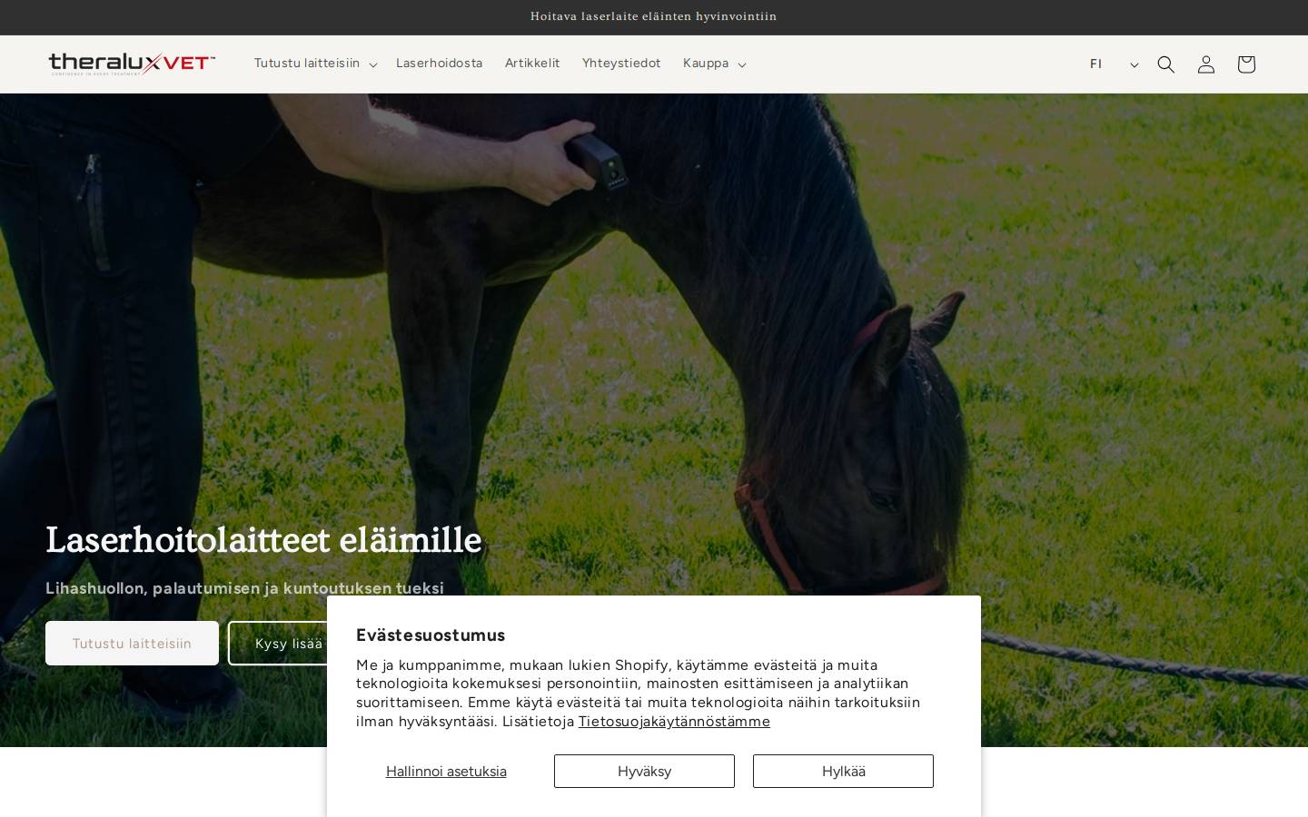 theraluxvet.com homepage screenshot