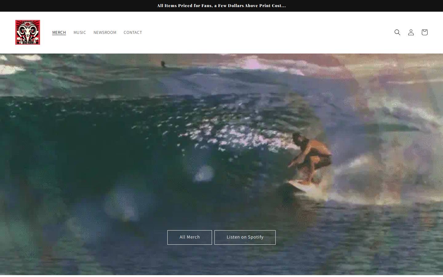 theram.store homepage screenshot