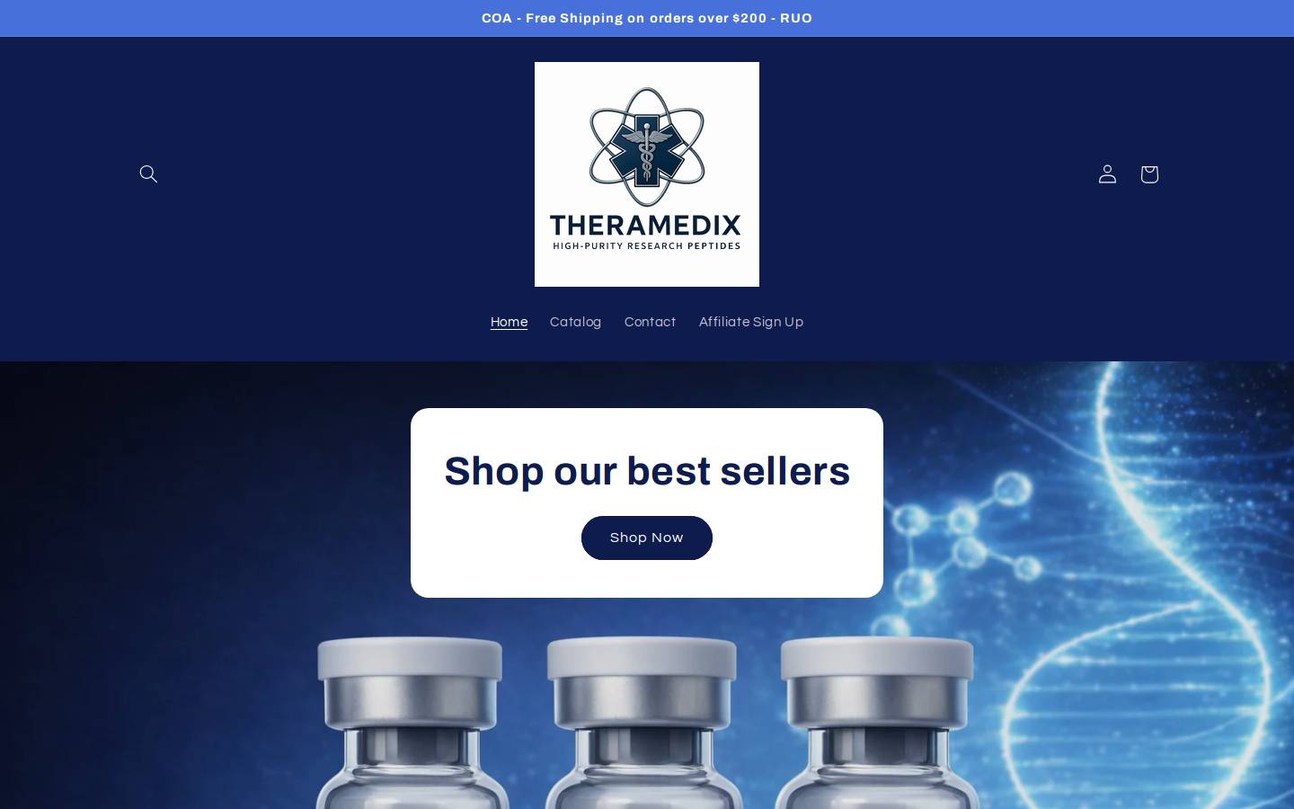 theramedix.net homepage screenshot