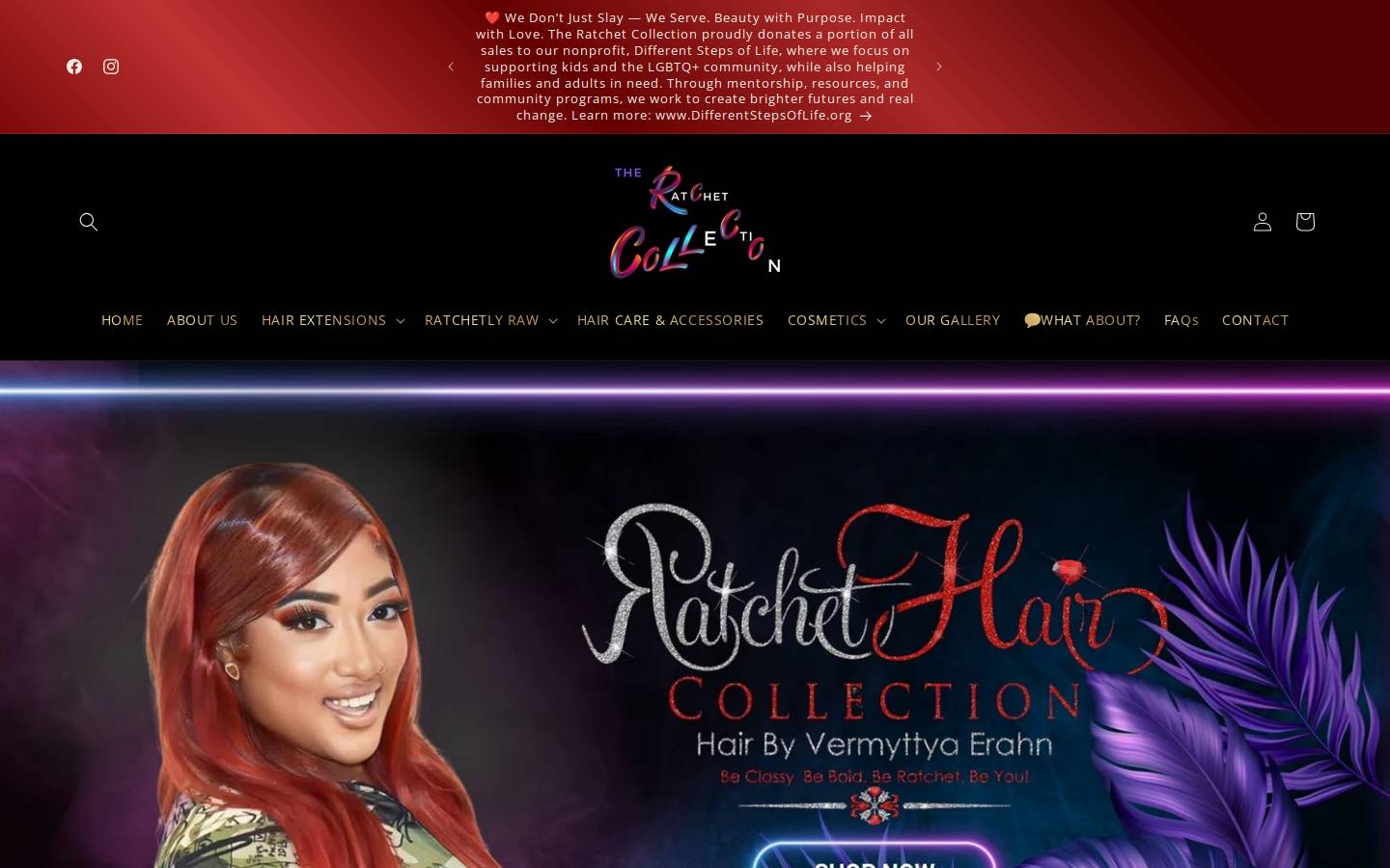 theratchetcollection.com homepage screenshot