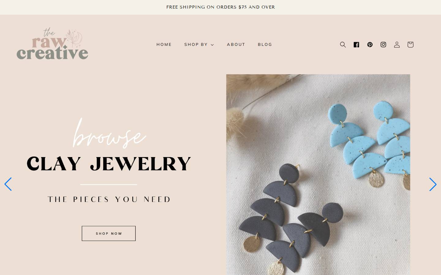 therawcreative.co homepage screenshot