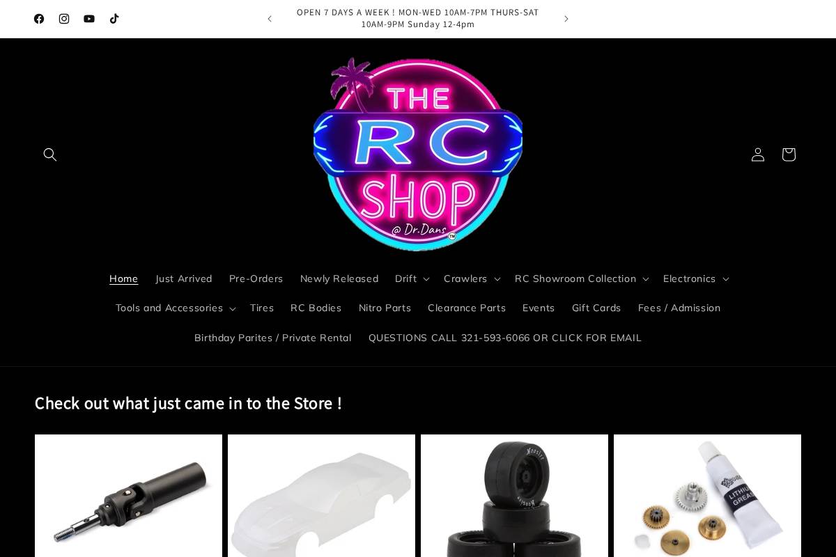 thercshop.com homepage screenshot