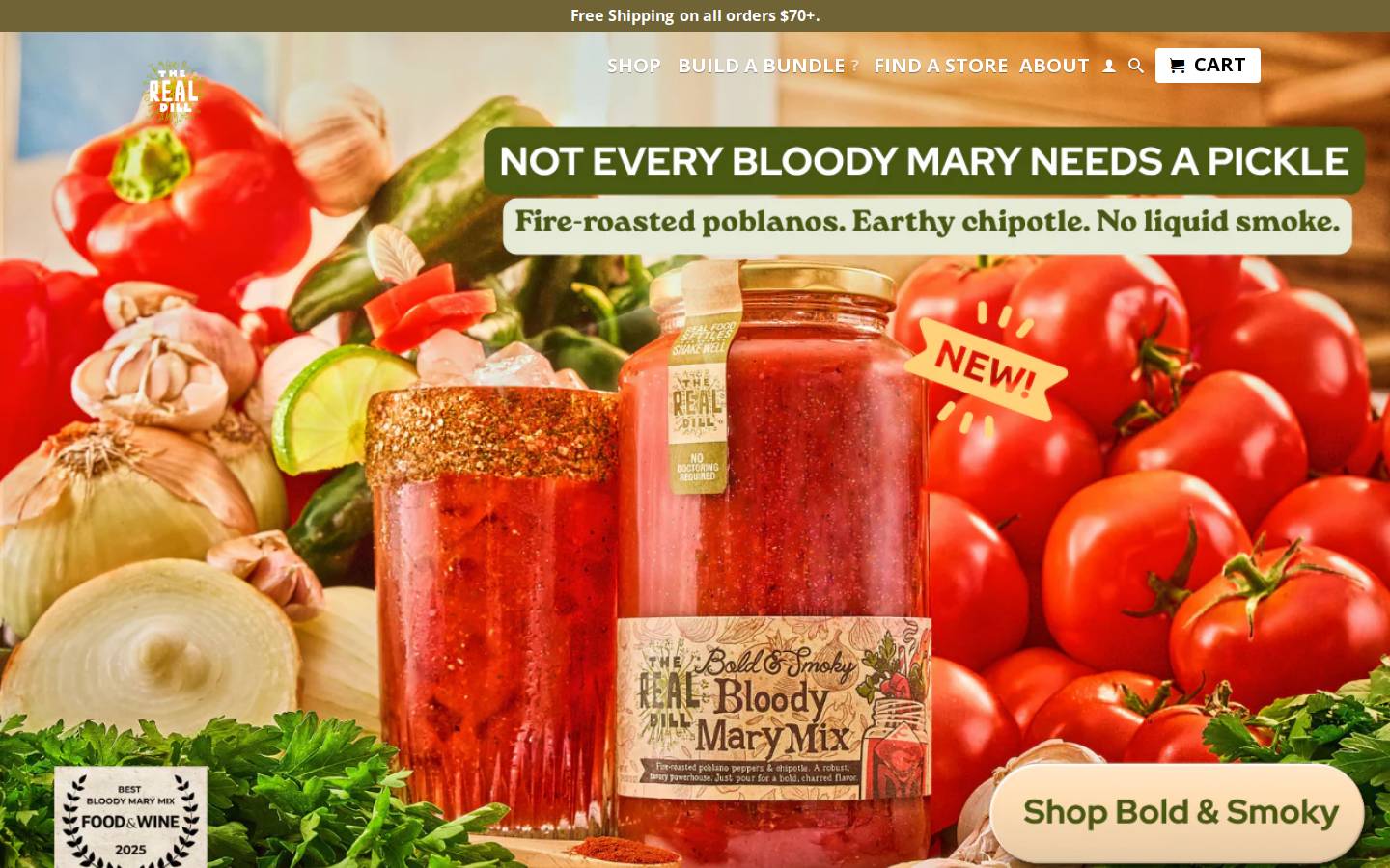 therealdillpickles.com homepage screenshot