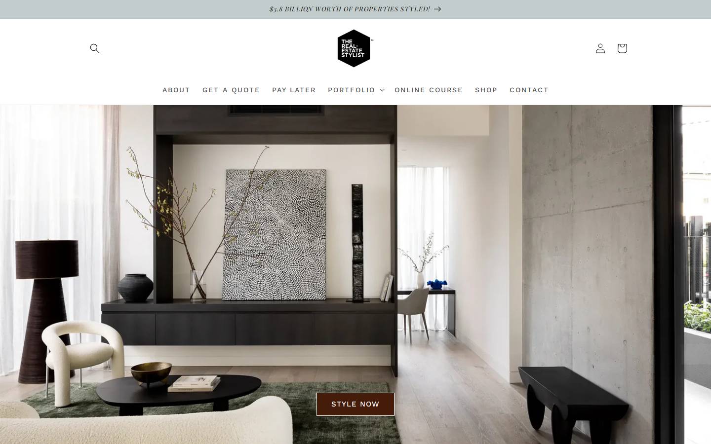 therealestatestylist.com.au homepage screenshot