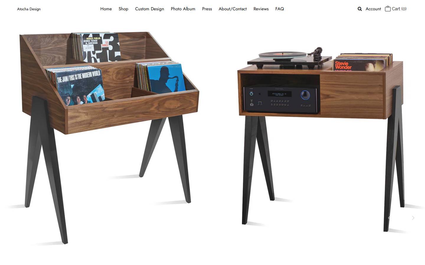 therecordcabinet.com homepage screenshot