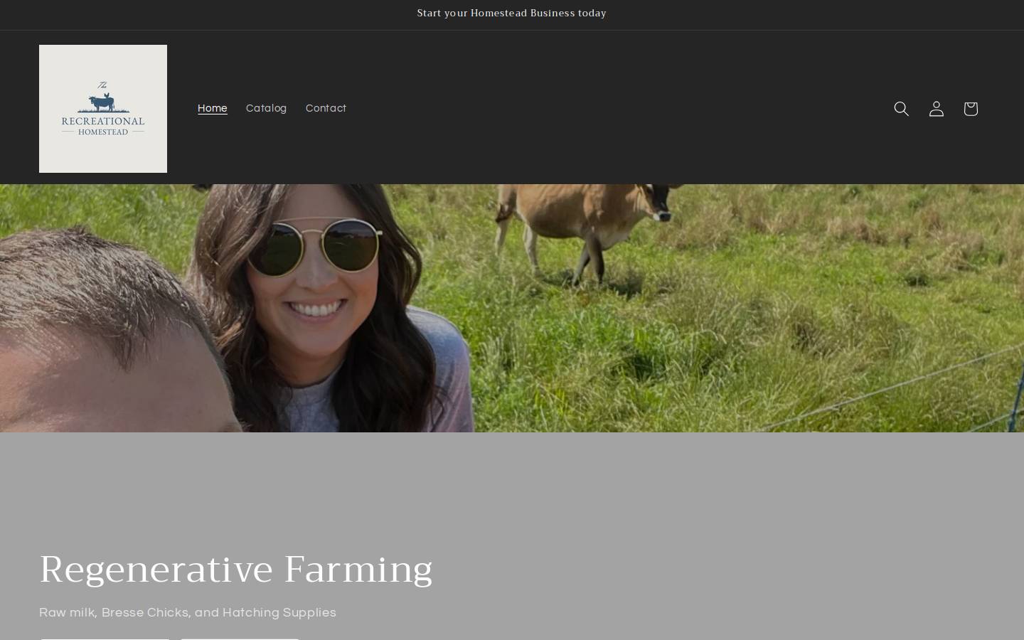 therecreationalhomestead.com homepage screenshot