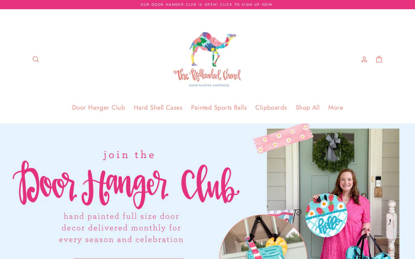 theredheadedcamel.com homepage screenshot