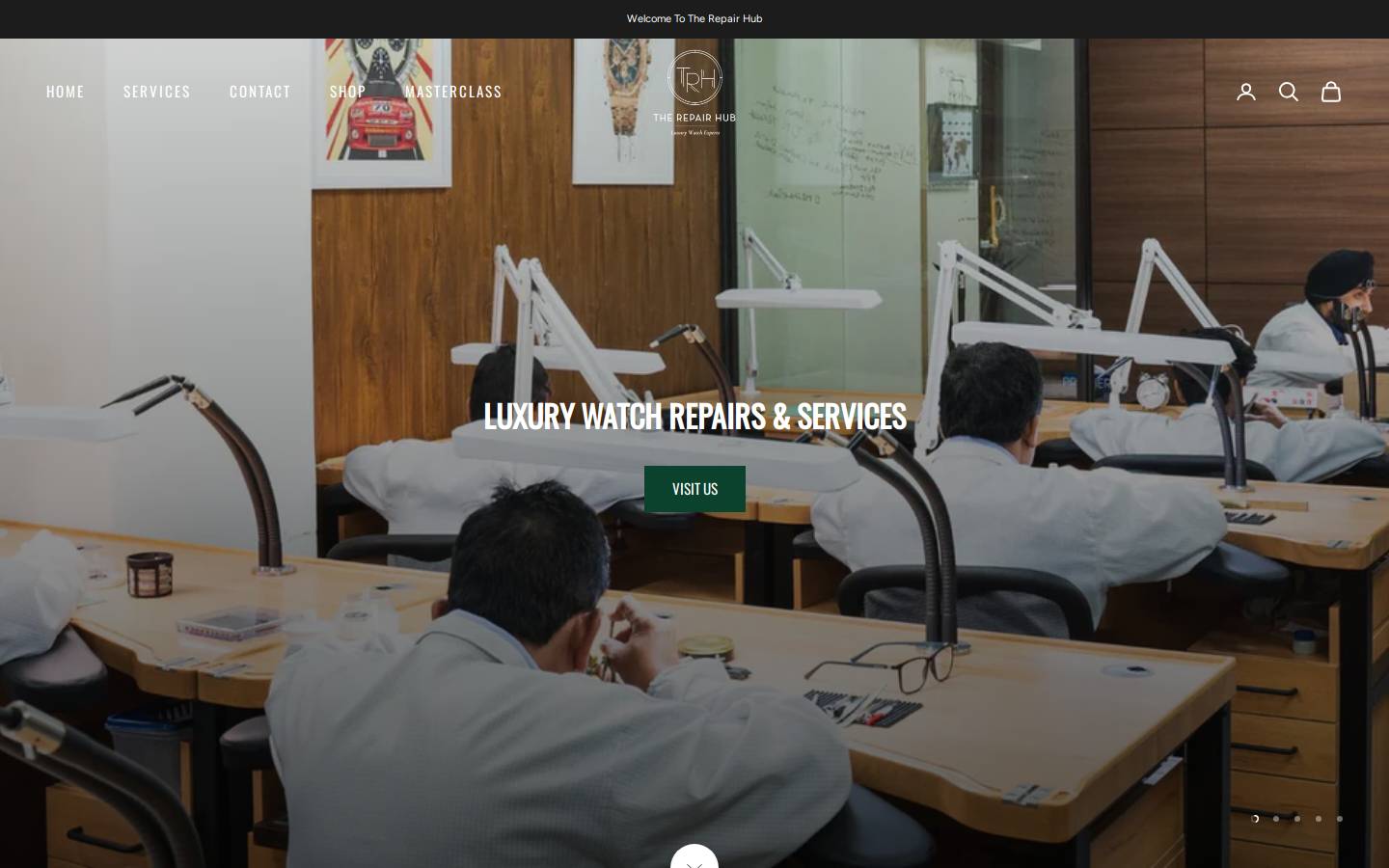 therepairhub.com homepage screenshot