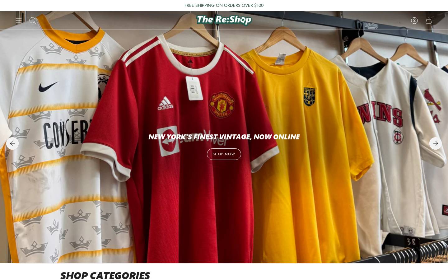 thereshopstores.com homepage screenshot
