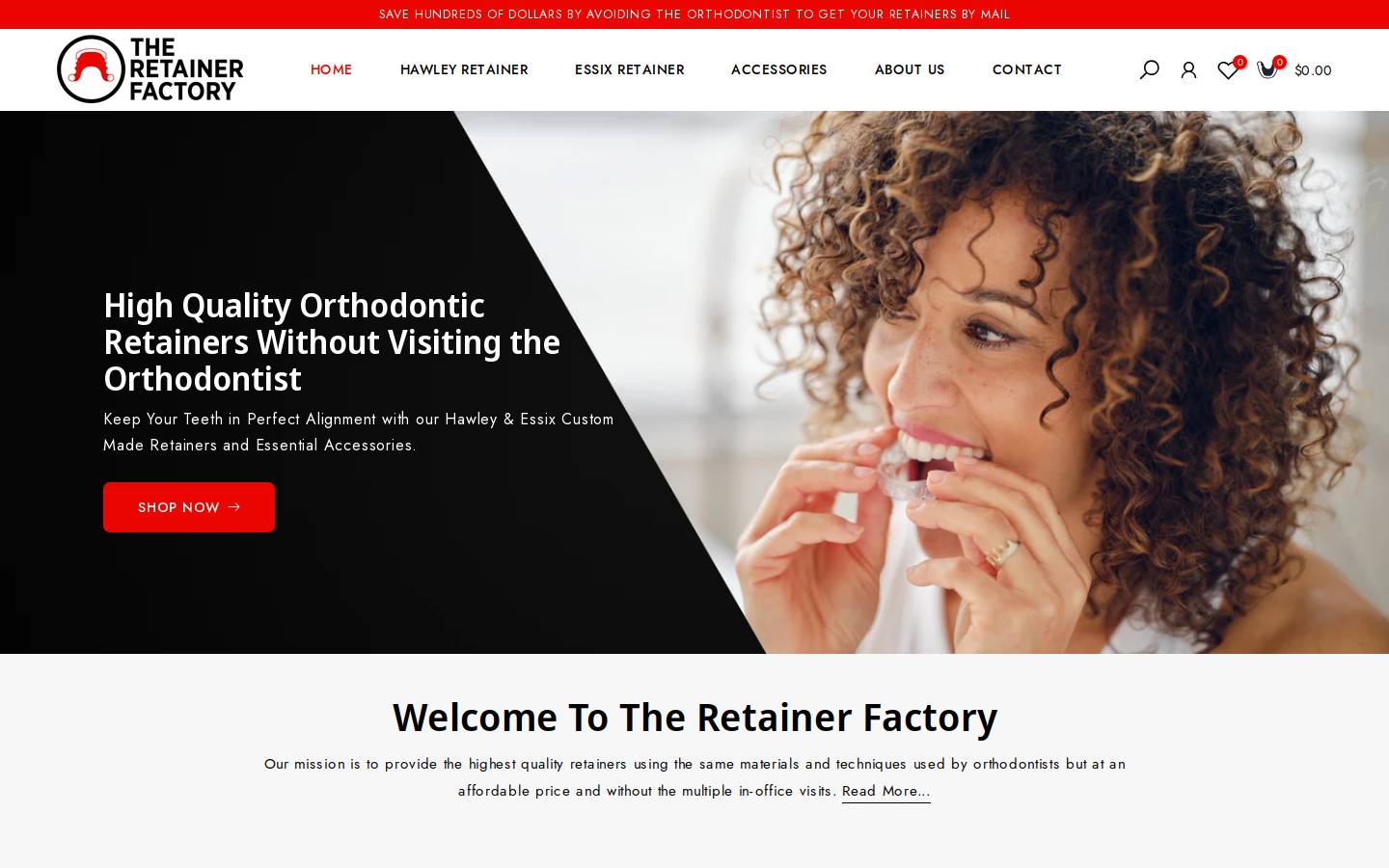 theretainerfactory.com homepage screenshot