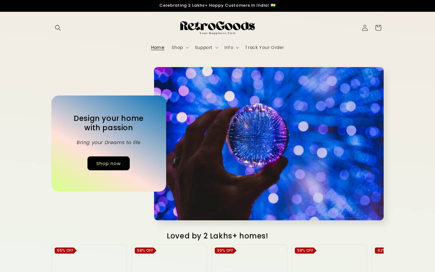 theretrogoods.in homepage screenshot