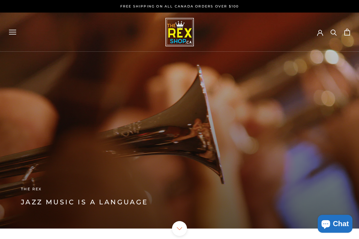 The Rex homepage screenshot