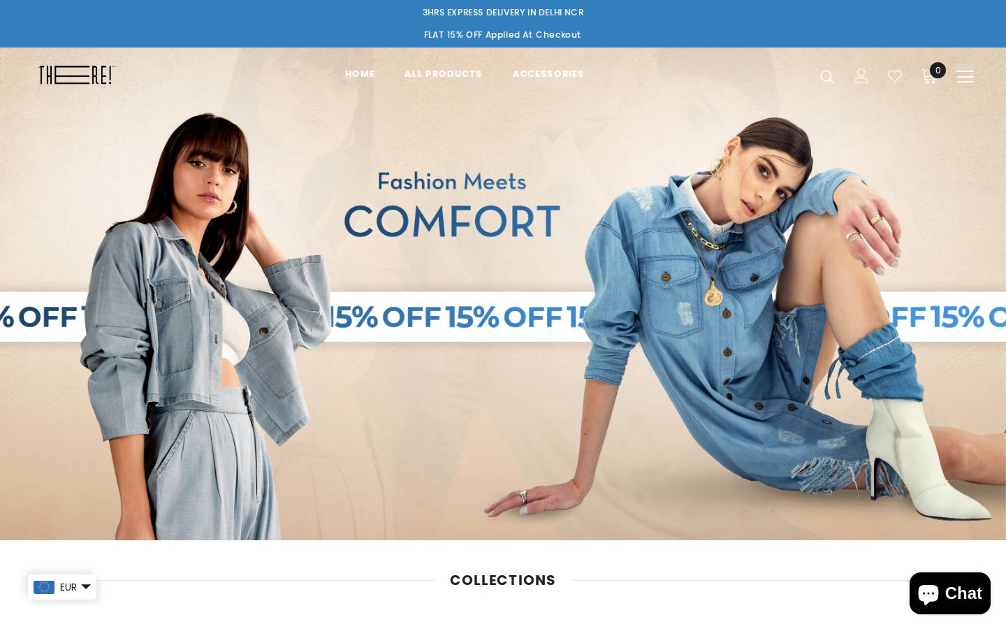 thereyougo.in homepage screenshot
