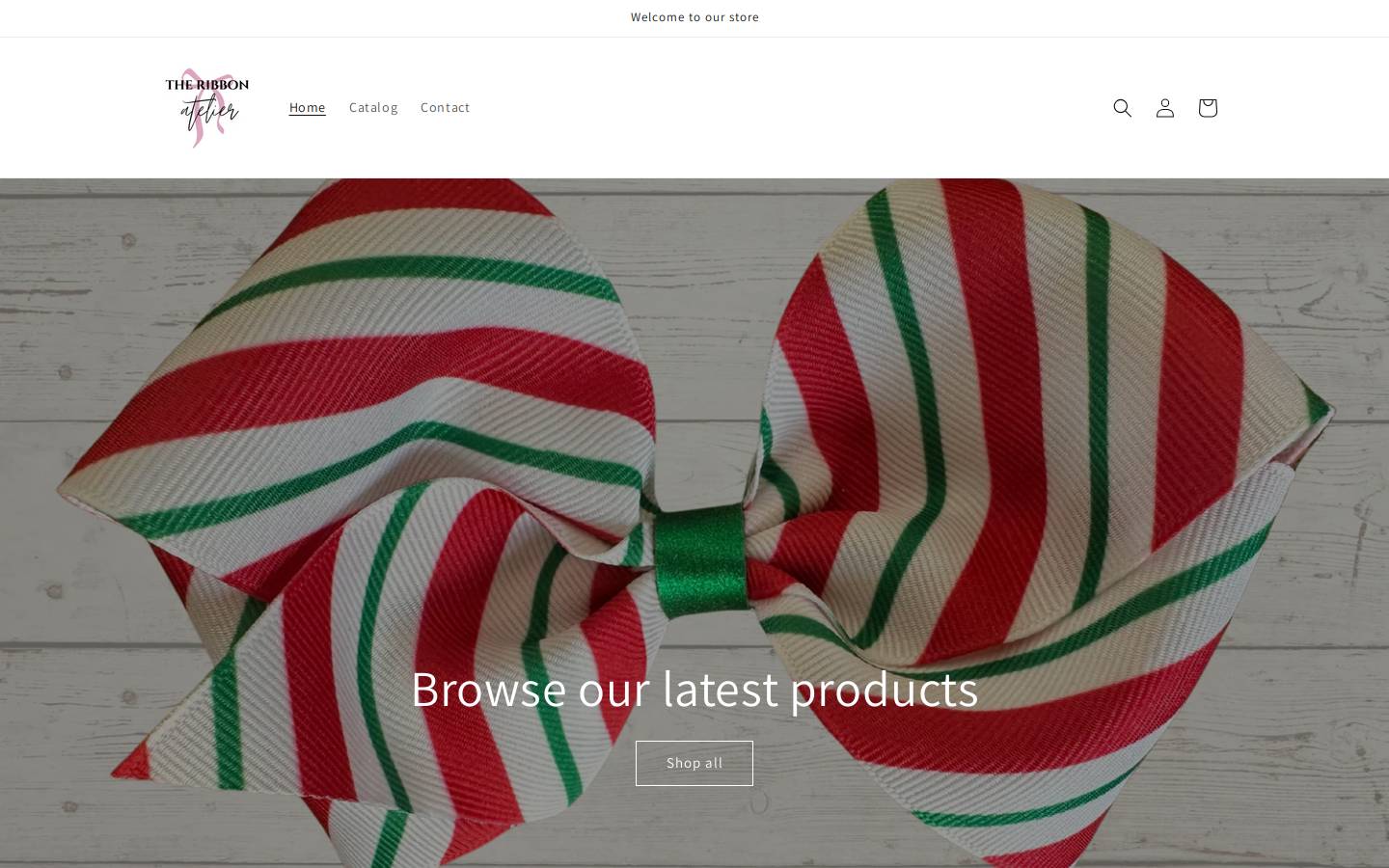 theribbonatelier.com homepage screenshot