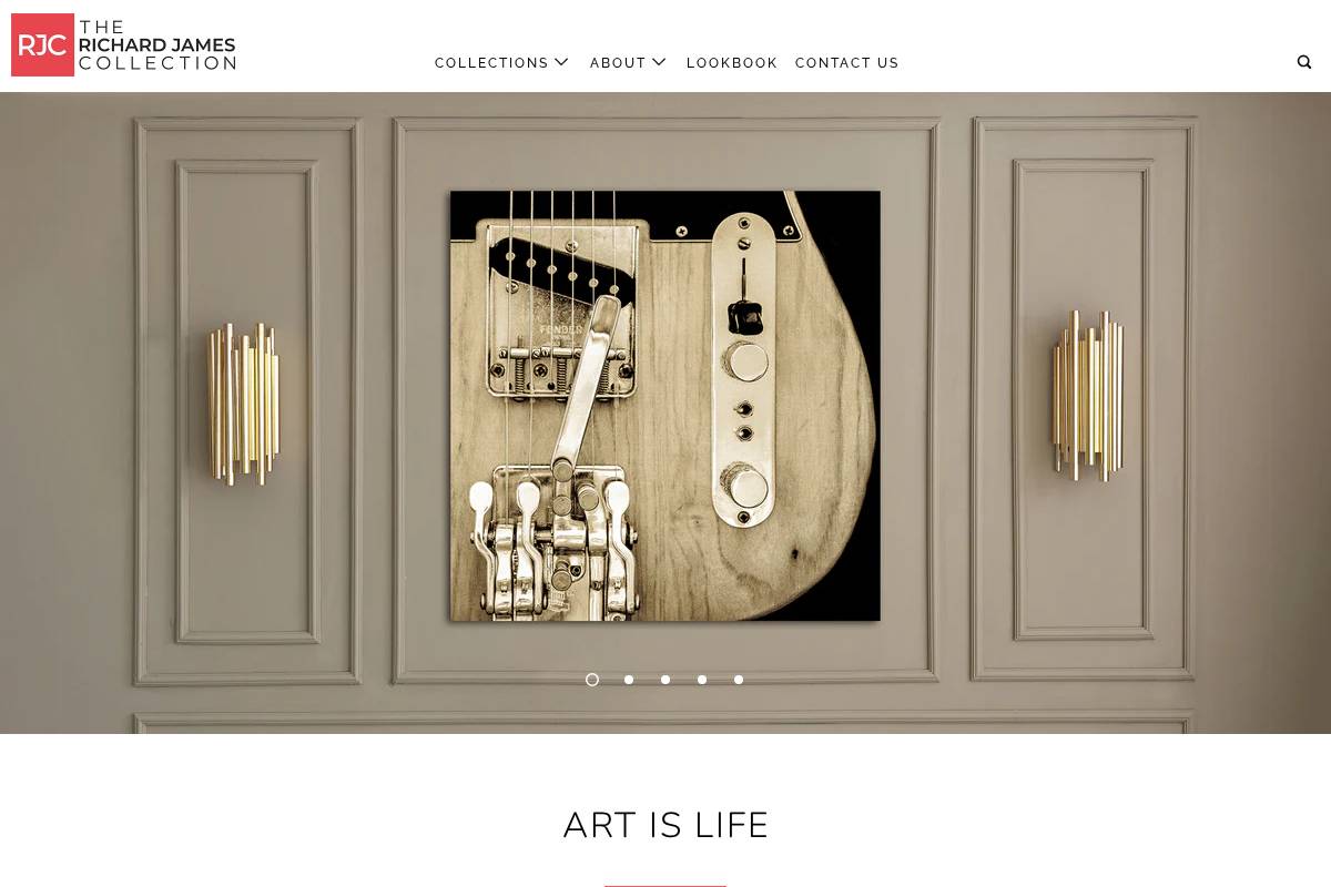 therichardjamescollection.com homepage screenshot