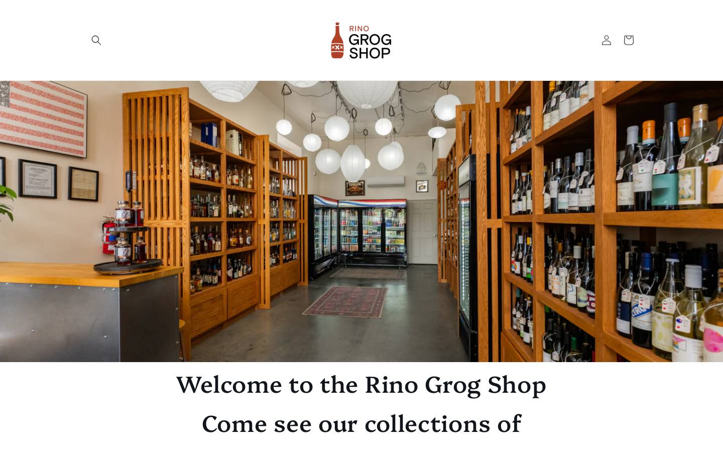 therinogrogshop.com homepage screenshot