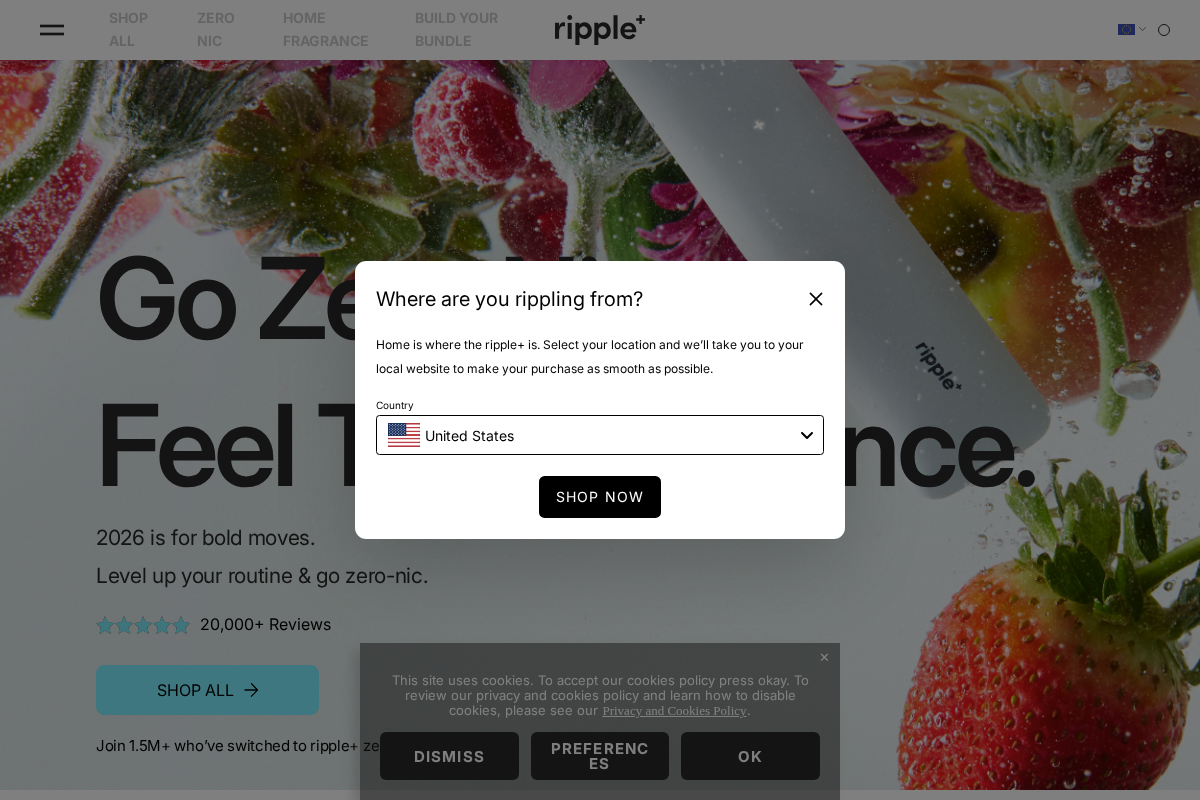 ripple⁺  homepage screenshot